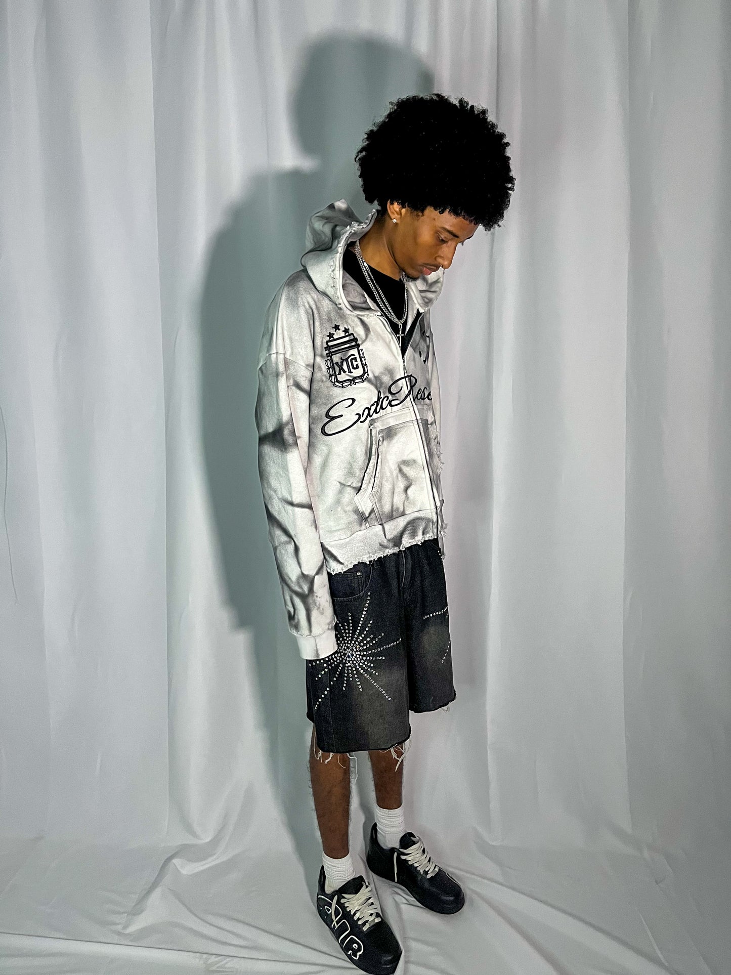 'Marble' Zip Up