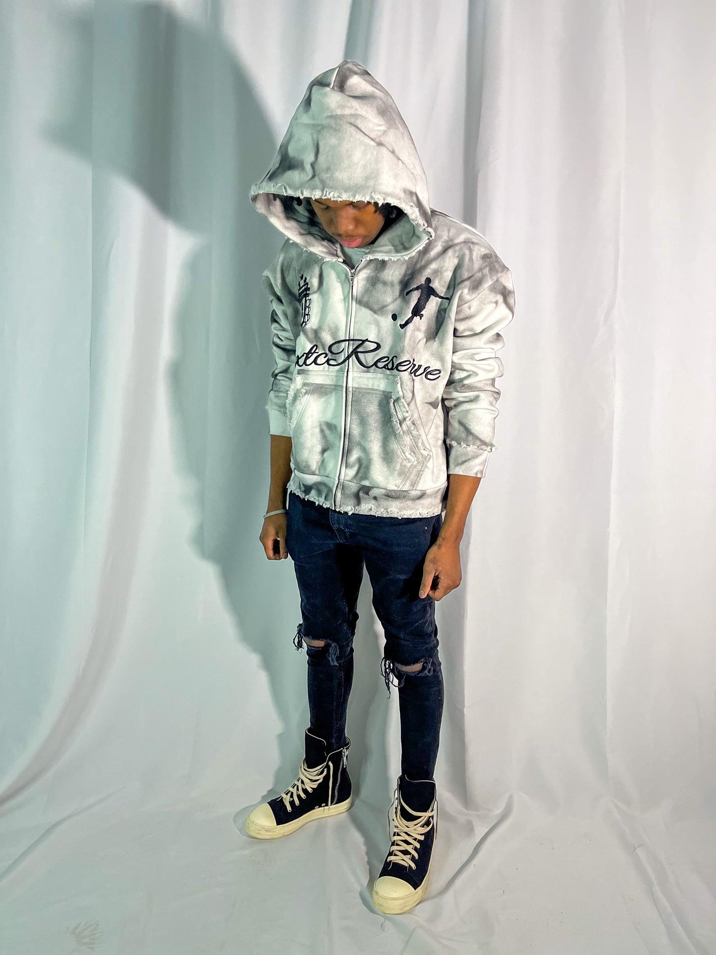 'Marble' Zip Up