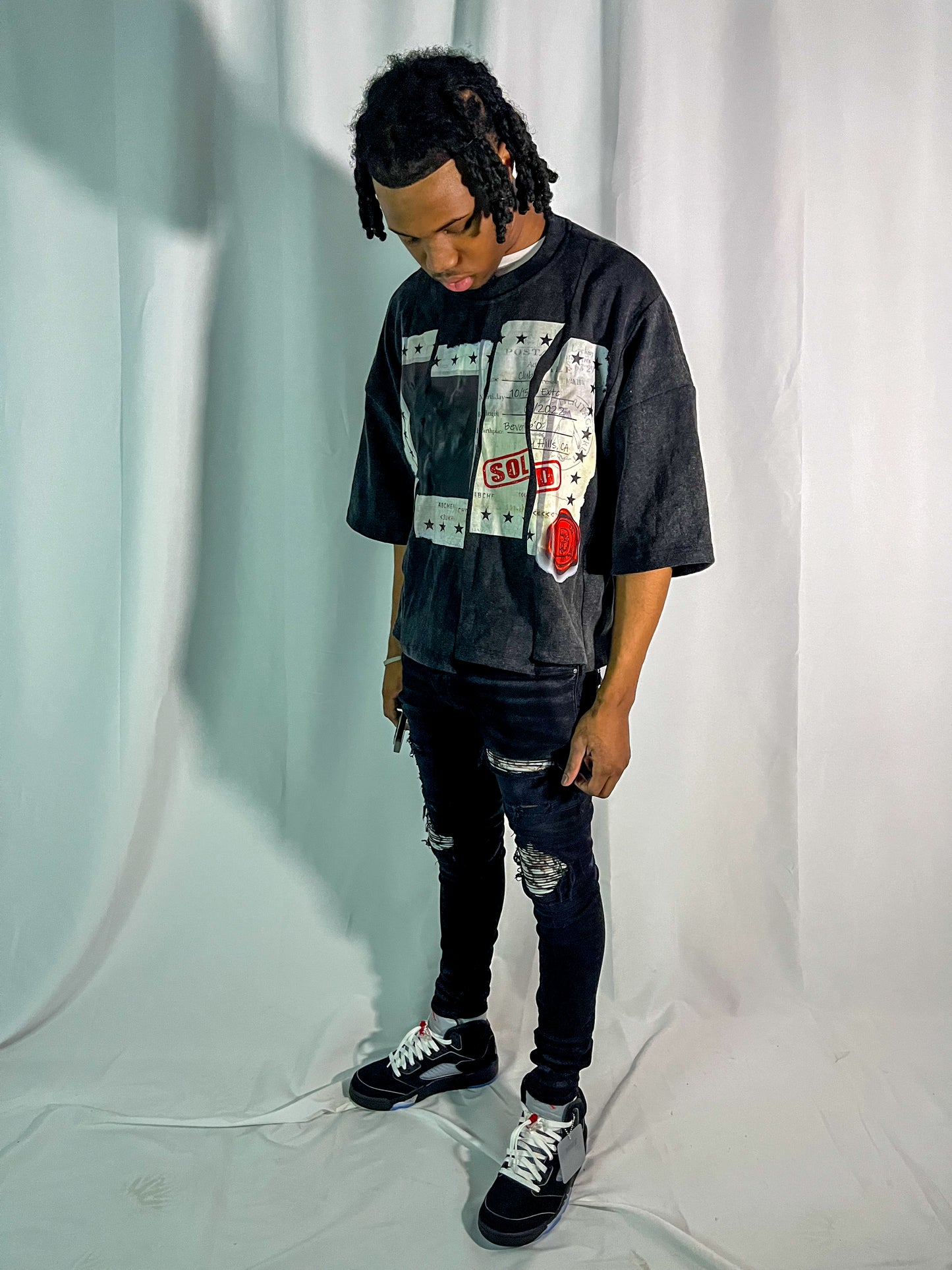 'Postal' Layered Tee