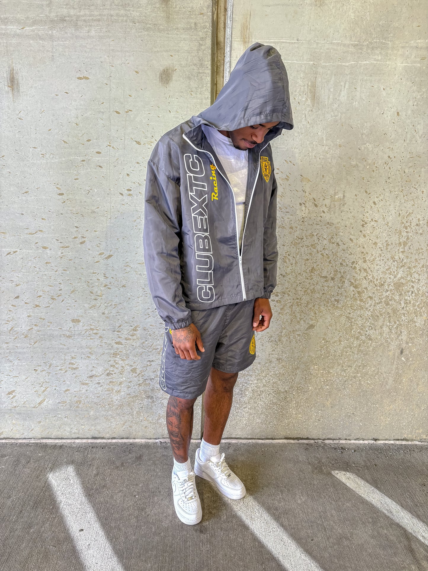 Gray 'Racer' Shorts