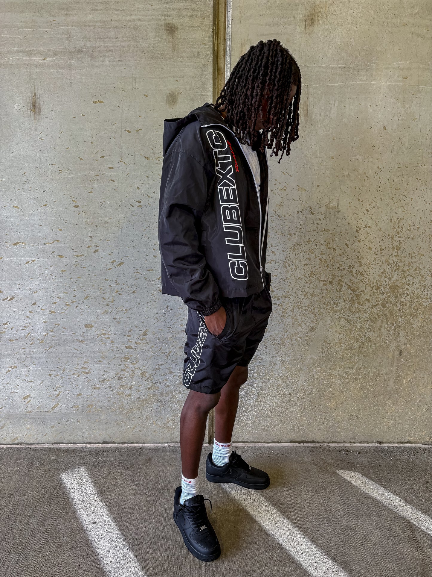 Black 'Racer' Shorts