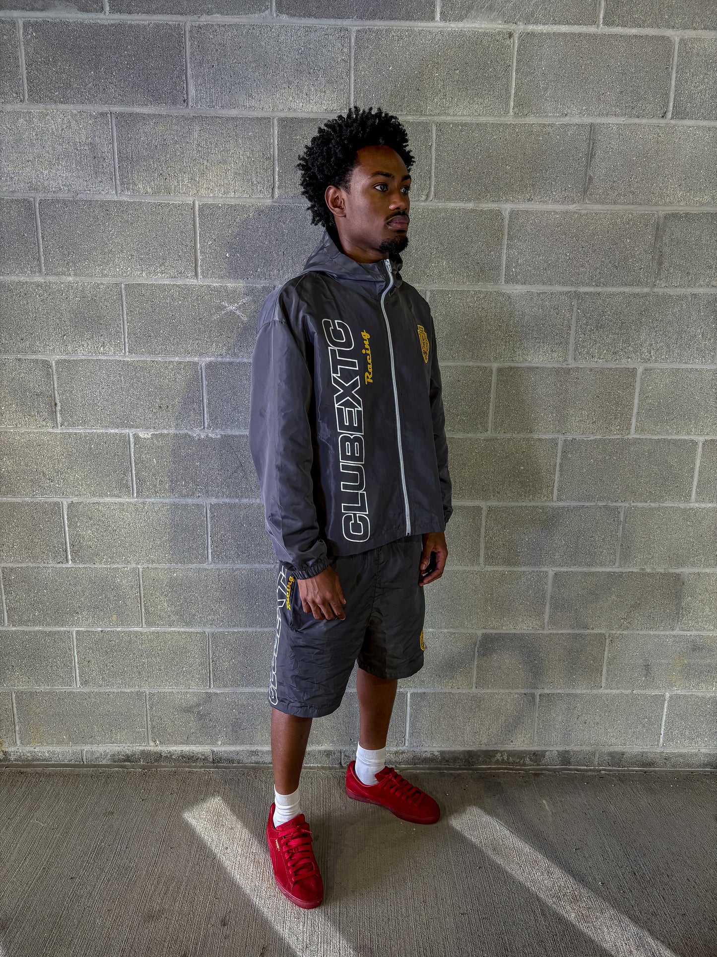 Gray 'Racer' Shorts
