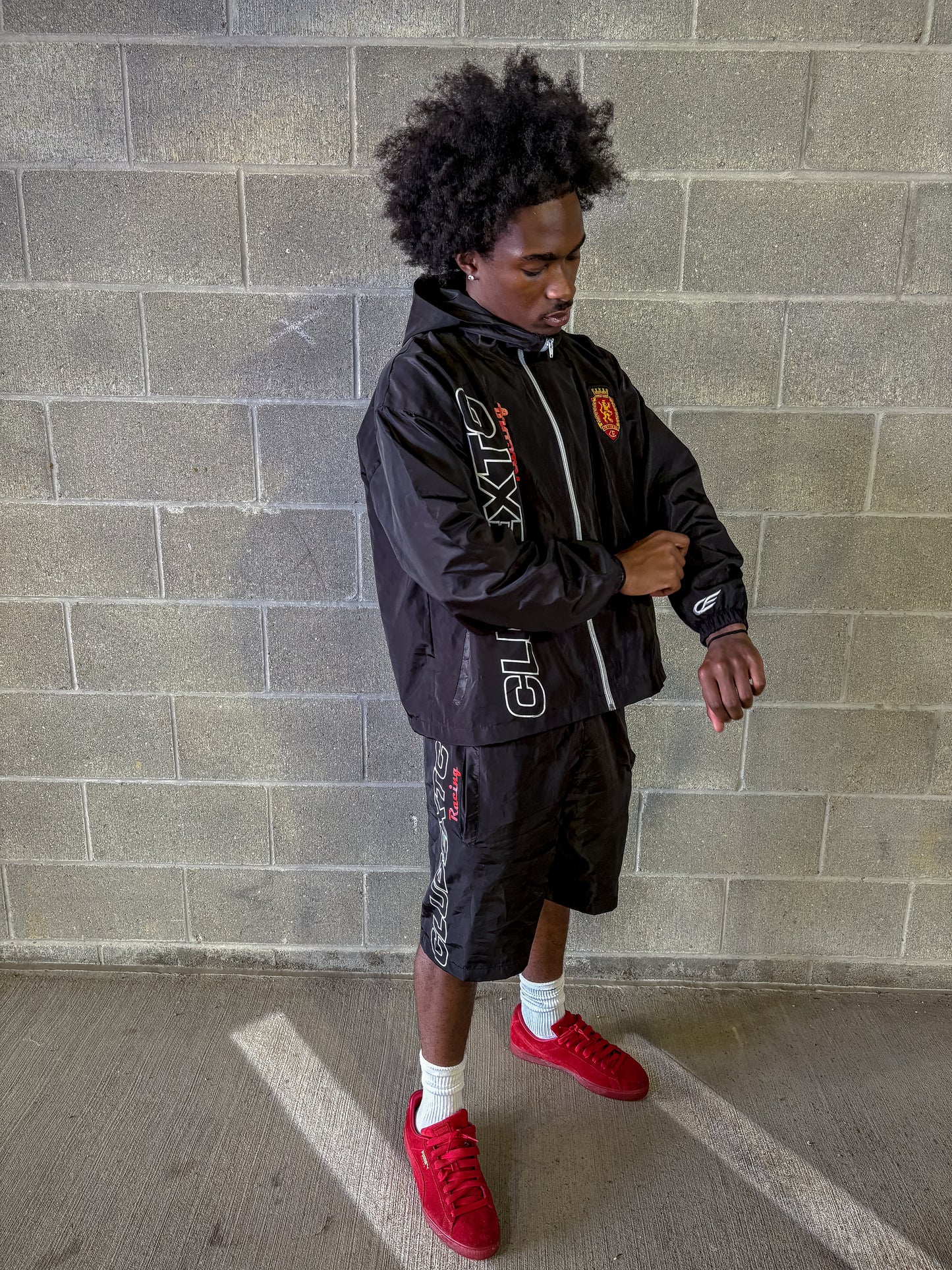 Black 'Racer' Shorts