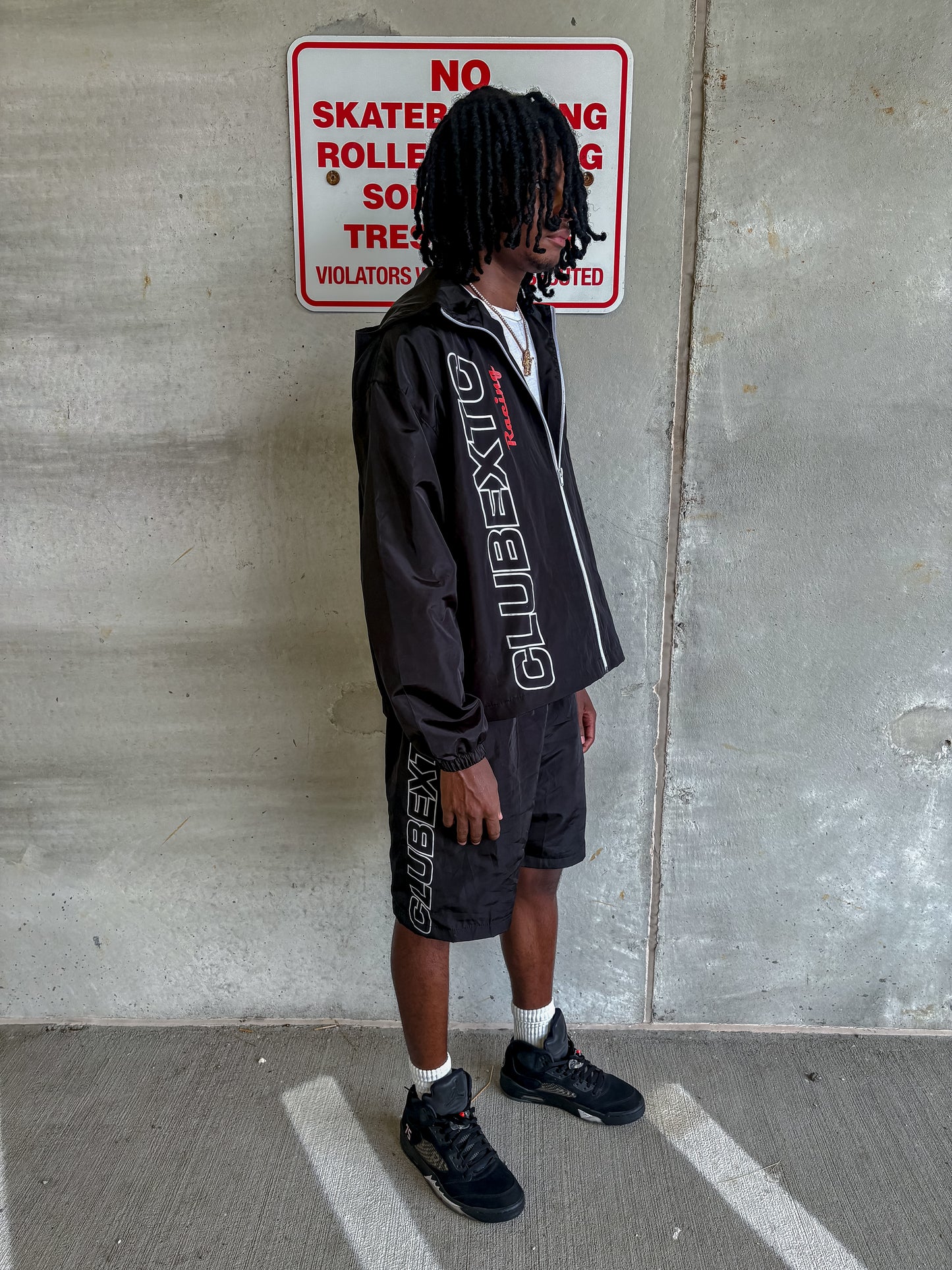 Black 'Racer' Shorts