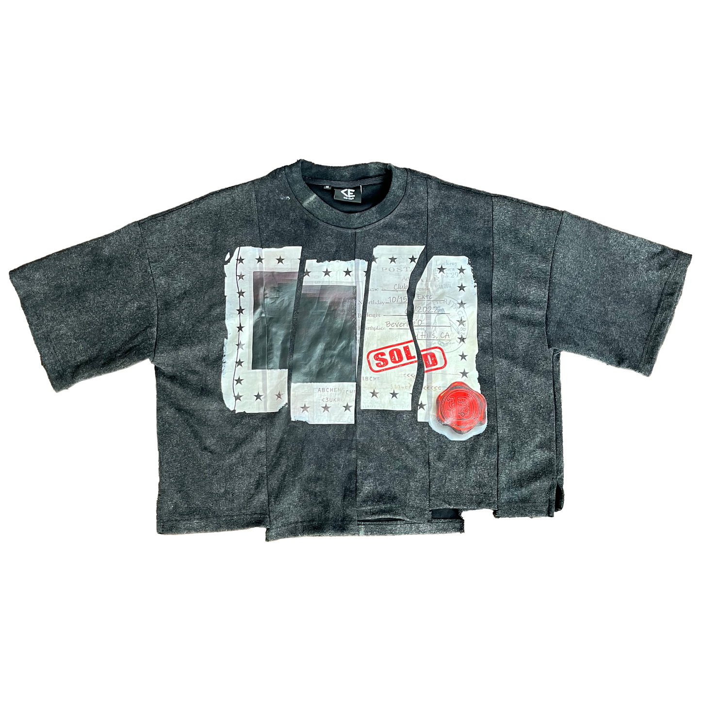 'Postal' Layered Tee